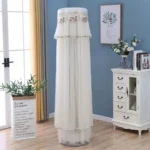 Lace Vertical Round Column Air Conditioner Dust Cover - Image 2