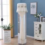 Lace Vertical Round Column Air Conditioner Dust Cover - Image 4