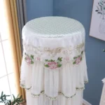 Lace Vertical Round Column Air Conditioner Dust Cover - Image 6