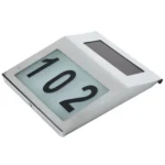 2 LEDs Outdoor Waterproof Solar Stainless Steel Wall Mounted House Number Light Indicator - Image 3