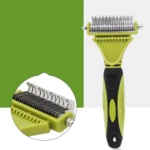 Pet Cat and Dog Cleaning Comb Double-sided Open Knot Hair Brushing Beauty Comb - Image 5