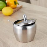Stainless Steel Three Flavor Rotating Seasoning Pot Set - Image 5