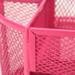Desk Organizer 9 Grids Metal Mesh Office Pen Pencil Holder - Image 5