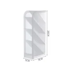 2 PCS Multi-function 4 Grid Desktop Pen Holder Office School Storage Case Clear Plastic Box Desk Pencil Organizer - Image 2