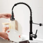 Kitchen Faucet Hot & Cold Water Tank Valve Sink Faucet - Image 4