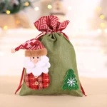 Creative Christmas Gift Bag Children Burlap Beam Apple Bag Candy Cookie Bag