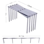 Retractable Storage Rack Kitchen Foldable Multifunctional Steam Rack Stainless Steel Kitchen Utensil Rack - Image 7