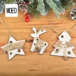 Wooden Cartoon Christmas Tree Ornament Christmas Scene Decoration Supplies - Image 4