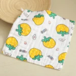 Six-Layer Gauze Cotton Baby Square Handkerchief Saliva Towel Styles Random Delivery - Image 5