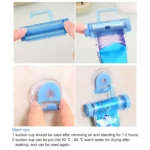 2 Pcs Creative Sucker Hangable Toothpaste Extruder with Sucker &Holder - Image 4