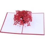 Three-Dimensional Maple Tree Greeting Card Birthday Card Red Maple Leaf 3d Card - Image 2