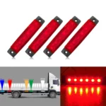 4 PCS 12V 6 SMD Auto Car Bus Truck Wagons External Side Marker Lights LED Trailer Indicator Light Rear Side Lamp