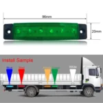 4 PCS 12V 6 SMD Auto Car Bus Truck Wagons External Side Marker Lights LED Trailer Indicator Light Rear Side Lamp - Image 4