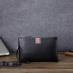 Men Leather Casual Clutch Leather Smart Anti-Theft & Anti-Lost Coin Purse - Image 2