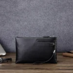 Men Leather Casual Clutch Leather Smart Anti-Theft & Anti-Lost Coin Purse - Image 3