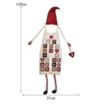 Christmas Ornaments Burlap Forester Calendar Rudolph Creative Countdown Calendar - Image 2
