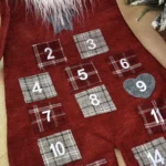 Christmas Ornaments Burlap Forester Calendar Rudolph Creative Countdown Calendar - Image 3