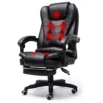 Modern Minimalist Lift Swivel Chair Lazy Seat Gaming Massage Office Chair With Steel Feet - Image 2