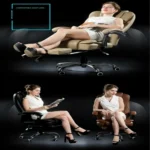 Modern Minimalist Lift Swivel Chair Lazy Seat Gaming Massage Office Chair With Steel Feet - Image 9