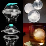 12 PCS Whiskey Ice Ball Mold Silicone PP Round Ice Tray Random Color Delivery