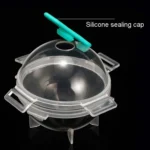 12 PCS Whiskey Ice Ball Mold Silicone PP Round Ice Tray Random Color Delivery - Image 3