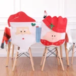 Christmas Dining Room Chair Covers Holiday Table Decorations - Image 2