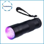 5 PCS 9 LEDs 395NM Mini UV Flashlight Fluorescent Agent Detection Pen Security Light - Image 2