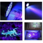 5 PCS 9 LEDs 395NM Mini UV Flashlight Fluorescent Agent Detection Pen Security Light - Image 6