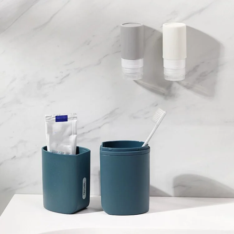 TBD053507901A_2.webp Portable Toothbrush Cups for Business Trips with Lid Creative Mouthwash Cup - Image 3
