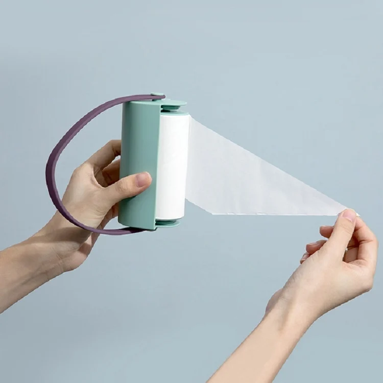 TBD053524301A_4.webp Handheld Lanyard Roller Sticky Hair Clothes Convenient Dust Removal Brush - Image 5