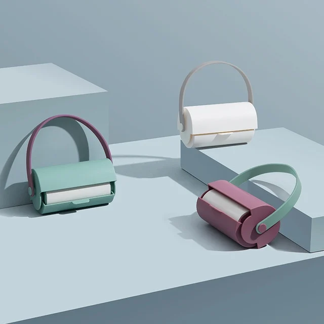 TBD053524301A_7.webp Handheld Lanyard Roller Sticky Hair Clothes Convenient Dust Removal Brush - Image 8