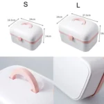 Multifunctional Dustproof Jewelry Cosmetic Plastic Box Household Portable Medicine Box Case - Image 3