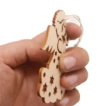 10pcs/set Wood Hollow Carved Christmas Tree Pendants Home Decoration Hotel DIY Holiday Decoration Gifts - Image 6