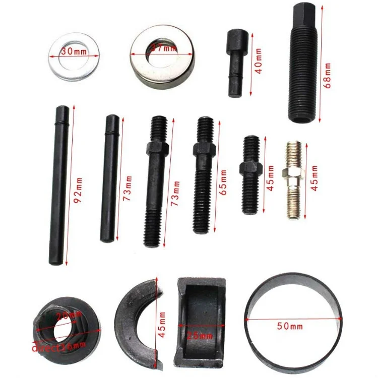 TBD05357489_2.webp 12 In 1 For Buick / Ford Power Steering Wheel Pulley Disassembler Drive Wheel Working Direction Power Steering Pump Disassembly Tool - Image 3