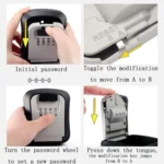 Wall-Mounted Key Code Box Construction Site Home Decoration Four-Digit Code Lock Key Box - Image 10