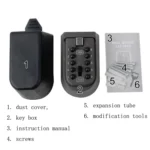 KS-004 Combination Lock Key Box Alloy Button Wall-Mounted Shield-Shaped Combination Box - Image 4