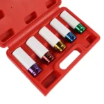 5 In 1 15/17/19/21/22mm Socket Set Tire Change Wrench Head Wheel Protection Sleeve - Image 5