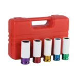 5 In 1 15/17/19/21/22mm Socket Set Tire Change Wrench Head Wheel Protection Sleeve - Image 6