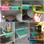 Multifunction Kitchen Refrigerator Storage Rack Fridge Freezer Shelf Holder Pull-out Drawer Organizer - Image 6