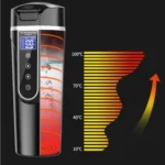 450ml Car Heating Water Bottle Thermos Mug Car Truck Universal Boiling Water Cup - Image 4
