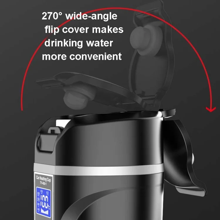 TBD0536077901_B4.webp 450ml Car Heating Water Bottle Thermos Mug Car Truck Universal Boiling Water Cup - Image 5