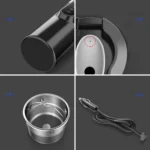 450ml Car Heating Water Bottle Thermos Mug Car Truck Universal Boiling Water Cup - Image 9