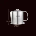 SSGP 304 Stainless Steel Filter Oil Pot Filter Residue Oil Soup Pot Drain Oil Pot Household Filter Oil Residue Oil Storage Pot - Image 6