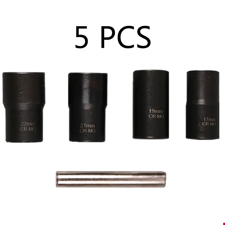 TBD05360790_1.webp 5 In 1 Non-Slip Sleeve Set Chrome-Molybdenum Steel Nut Disassembly Tool Sliding Tooth Nut Remover - Image 2