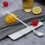Stainless Steel Long-Handled Coffee Stirring Spoon Ice Cream Spoon - Image 3