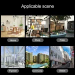 PTZ Control 355 Degree Rotation Infrared WiFi Smart Dome Camera, Two-Way Voice Intercom Monitor - Image 14