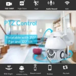 PTZ Control 355 Degree Rotation Infrared WiFi Smart Dome Camera, Two-Way Voice Intercom Monitor - Image 5