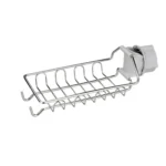 Faucet Rack Stainless Steel Perforated Free Kitchen Sink Storage Rack Rag Sponge Drain Rack - Image 10