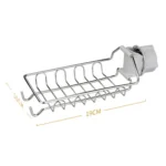 Faucet Rack Stainless Steel Perforated Free Kitchen Sink Storage Rack Rag Sponge Drain Rack - Image 11
