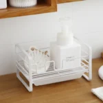 Kitchen Iron Drain Rack Steel Ball Soap Dishcloth Storage Rack - Image 4